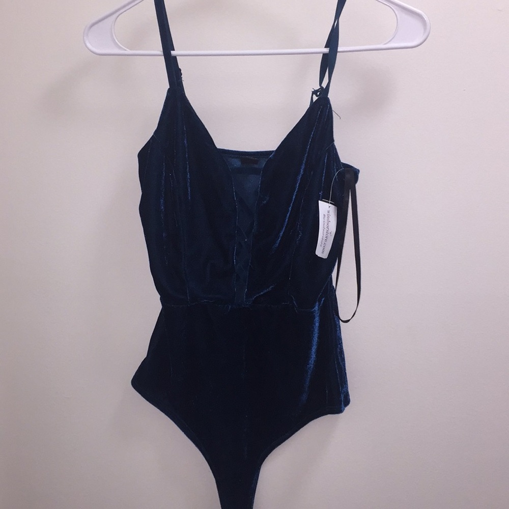 brand new velvet bodysuit